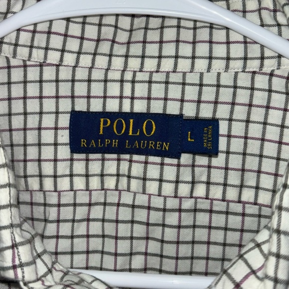 Men's cream Checkered Shirt - Picture 4 of 7